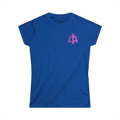 Legacy - Women's Softstyle Tee - Pink logo