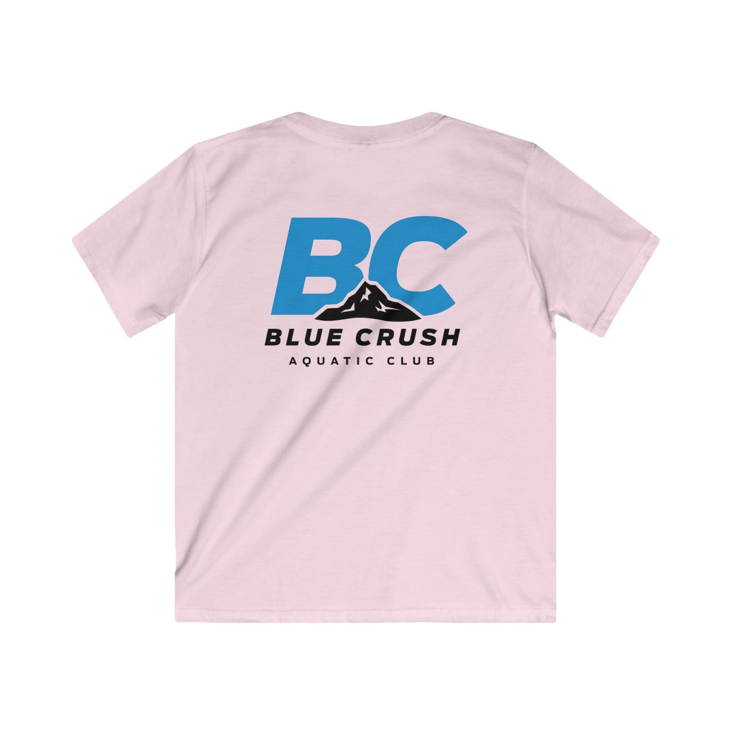 Blue Crush - Kids Soft style Tee - Blue logo