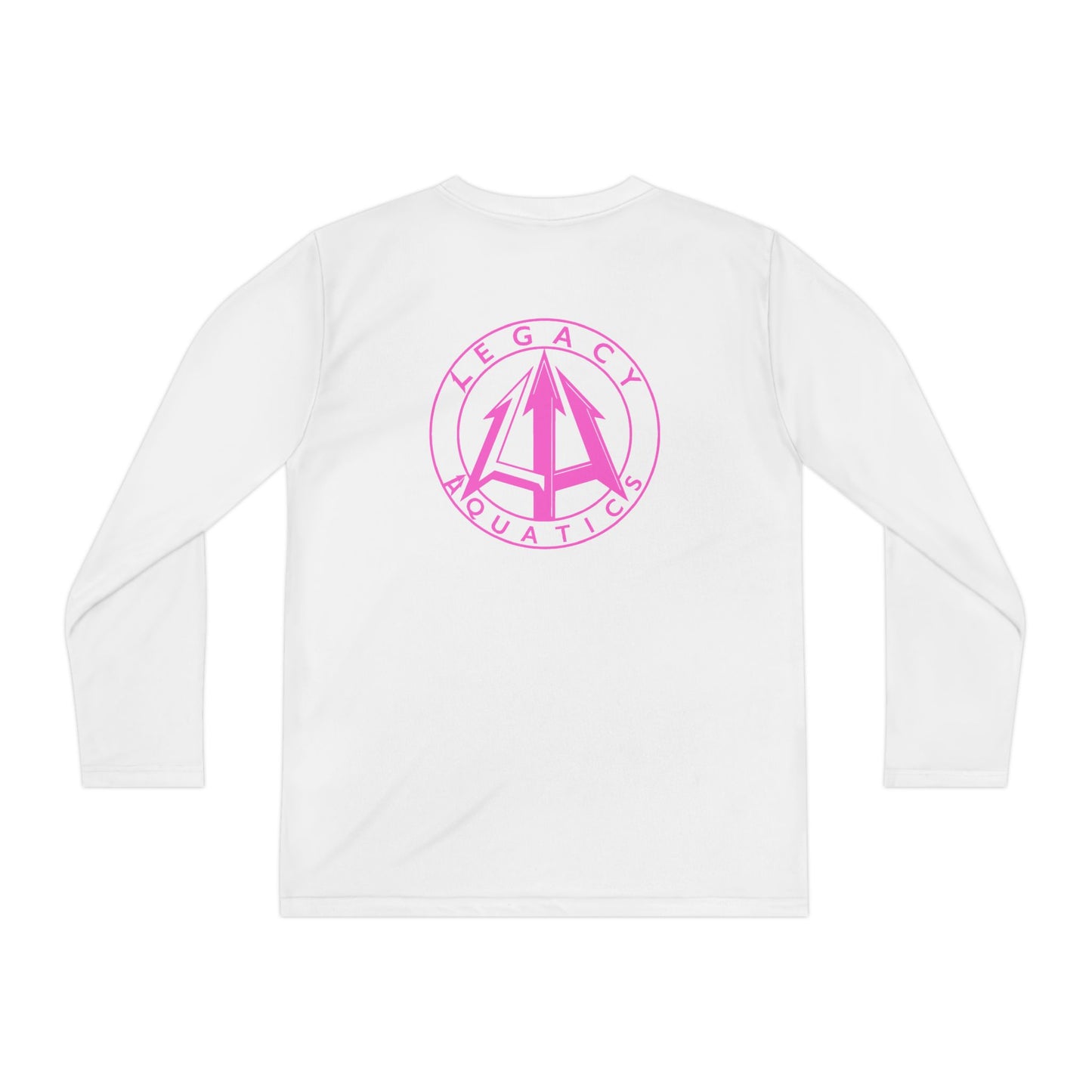 Legacy - Youth Long Sleeve Tee - Pink logo