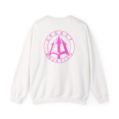 Legacy - Unisex Heavy Blend™ Crewneck Sweatshirt - Pink logo
