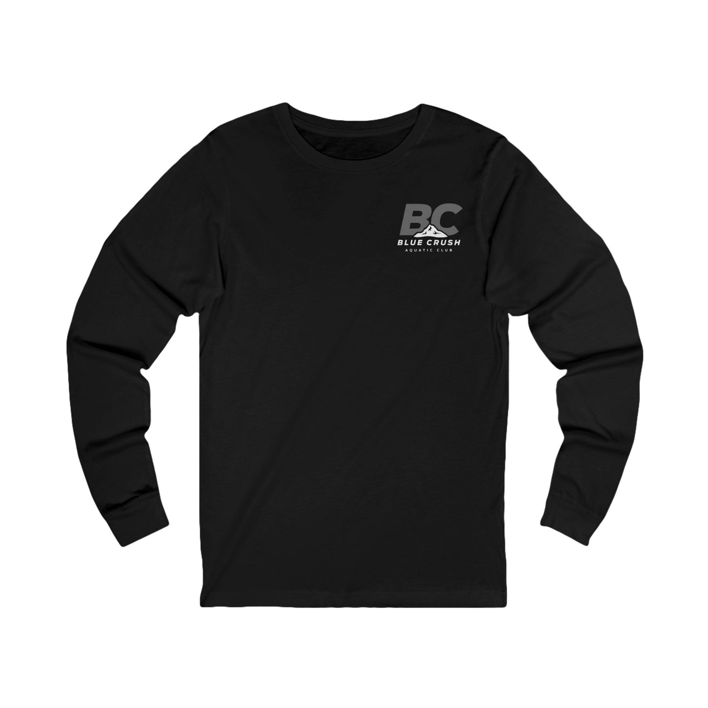 Blue Crush - Unisex Jersey Long Sleeve Tee - Gray logo