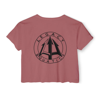 Legacy - Women's Crop Top - Black logo