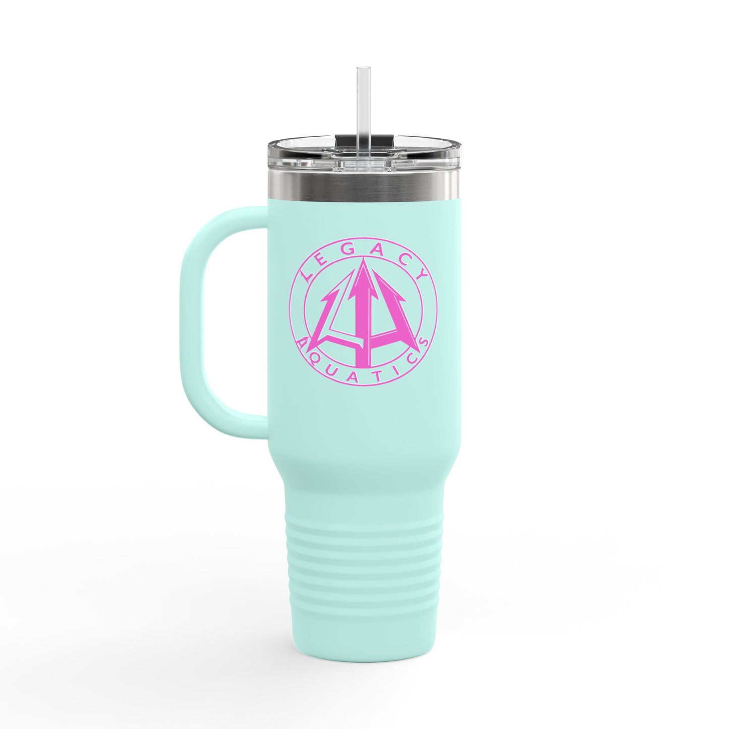 Legacy - 40oz Travel Mug - Pink logo