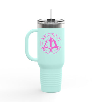 Legacy - 40oz Travel Mug - Pink logo