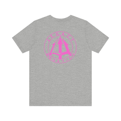 Legacy - Unisex Jersey Tee - Pink logo