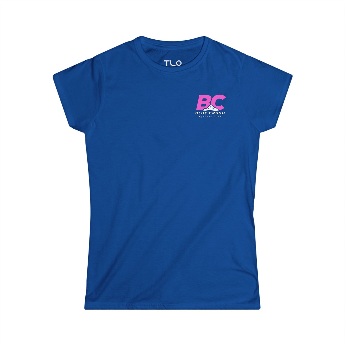 Blue Crush - Women's Soft style Tee - Pink logo