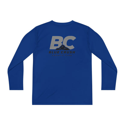 Blue Crush - Youth Long Sleeve Tee - Gray logo