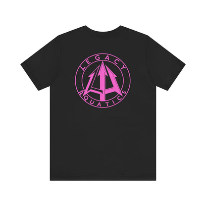 Legacy - Unisex Jersey Tee - Pink logo