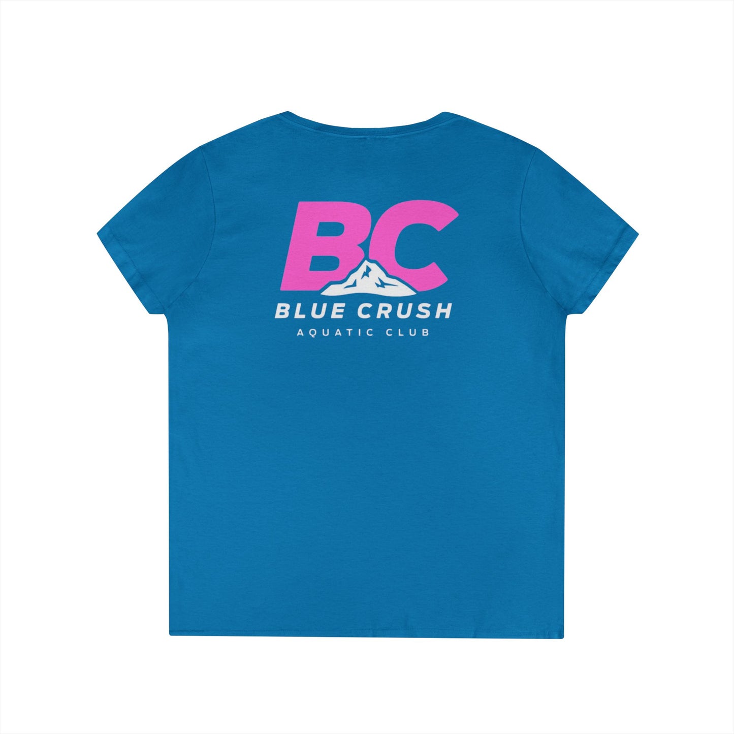 Blue Crush - Ladies' V-Neck T-Shirt - Pink logo