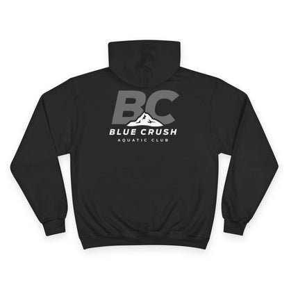 Blue Crush - Champion Hoodie - Gray logo