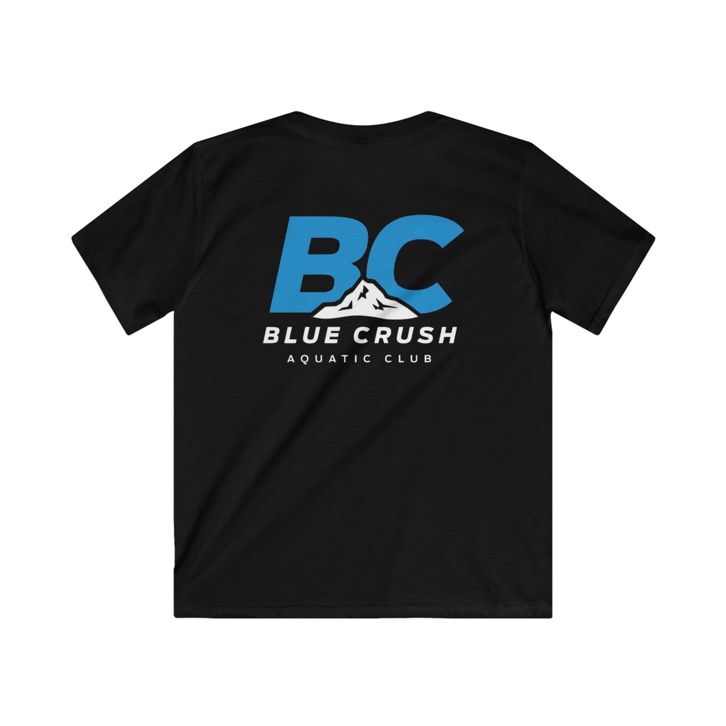 Blue Crush - Kids Soft style Tee - Blue logo