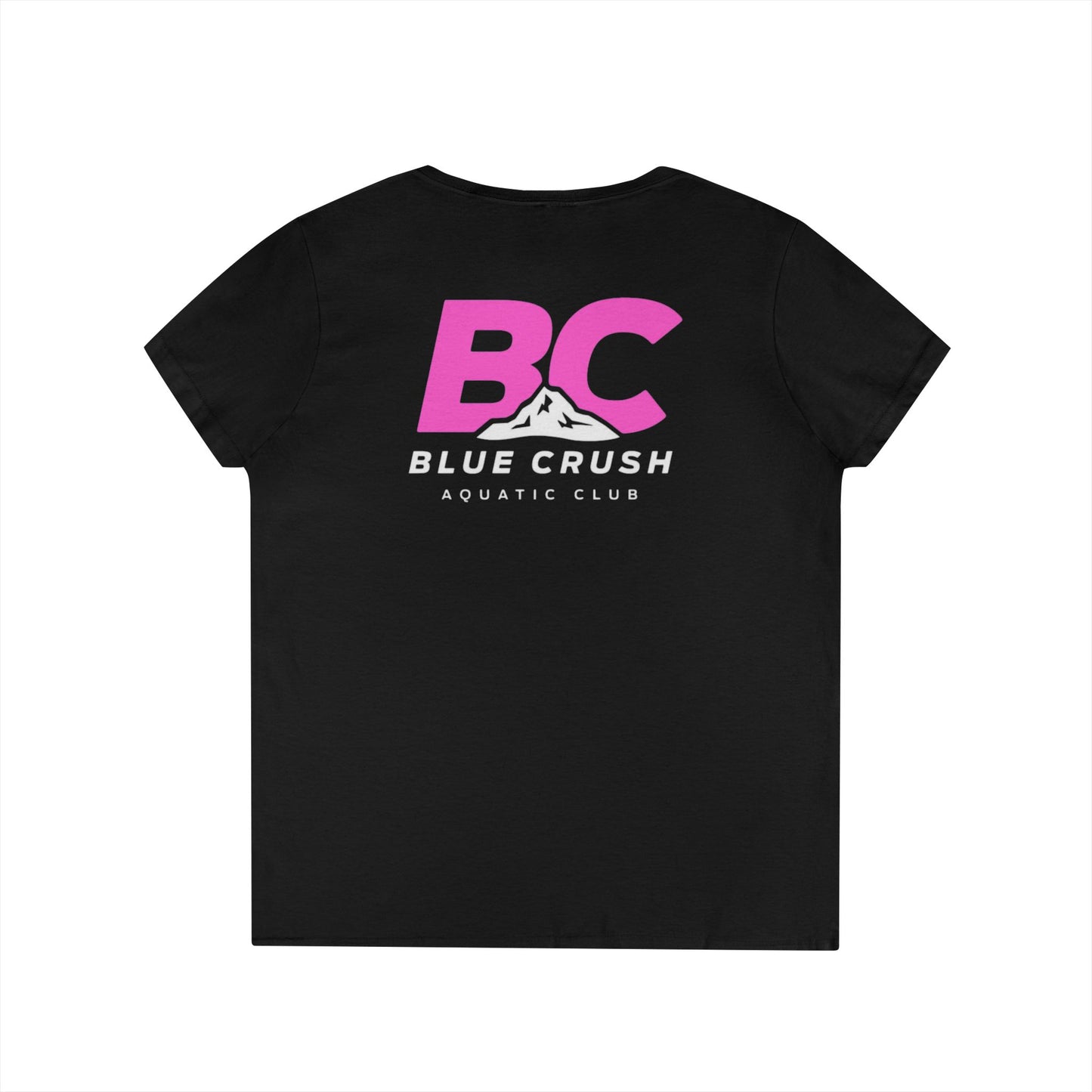 Blue Crush - Ladies' V-Neck T-Shirt - Pink logo