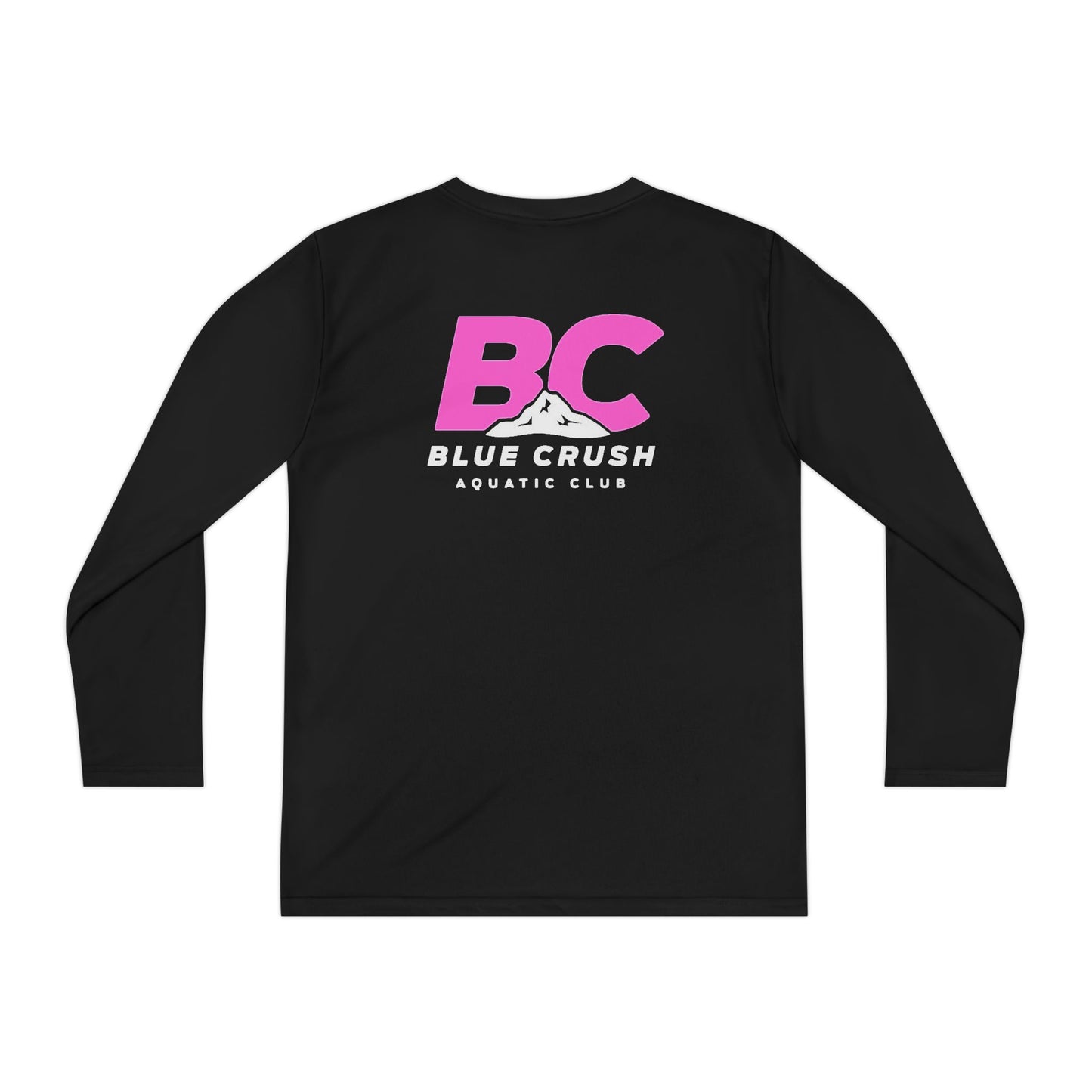 Blue Crush - Youth Long Sleeve Tee - Pink logo