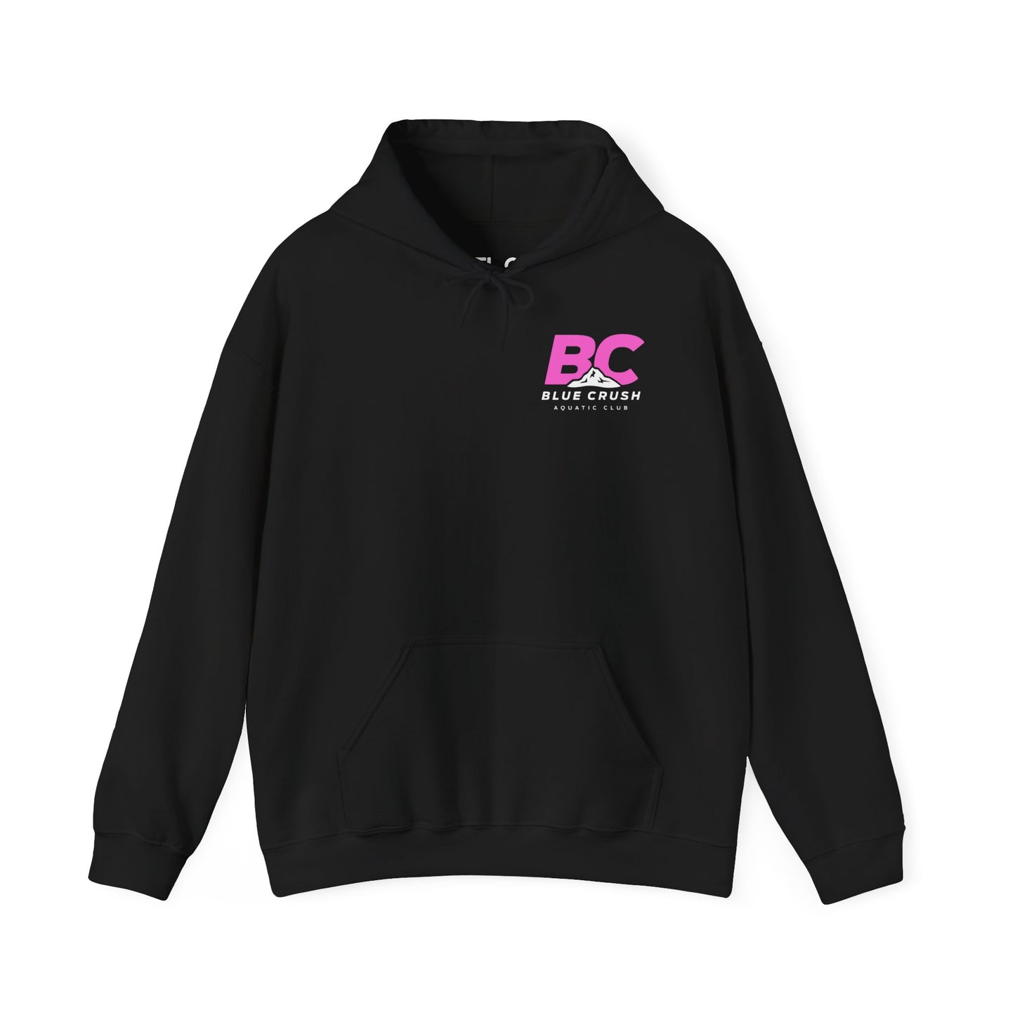 Blue Crush - Unisex Heavy Blend Hoodie - Pink Logo