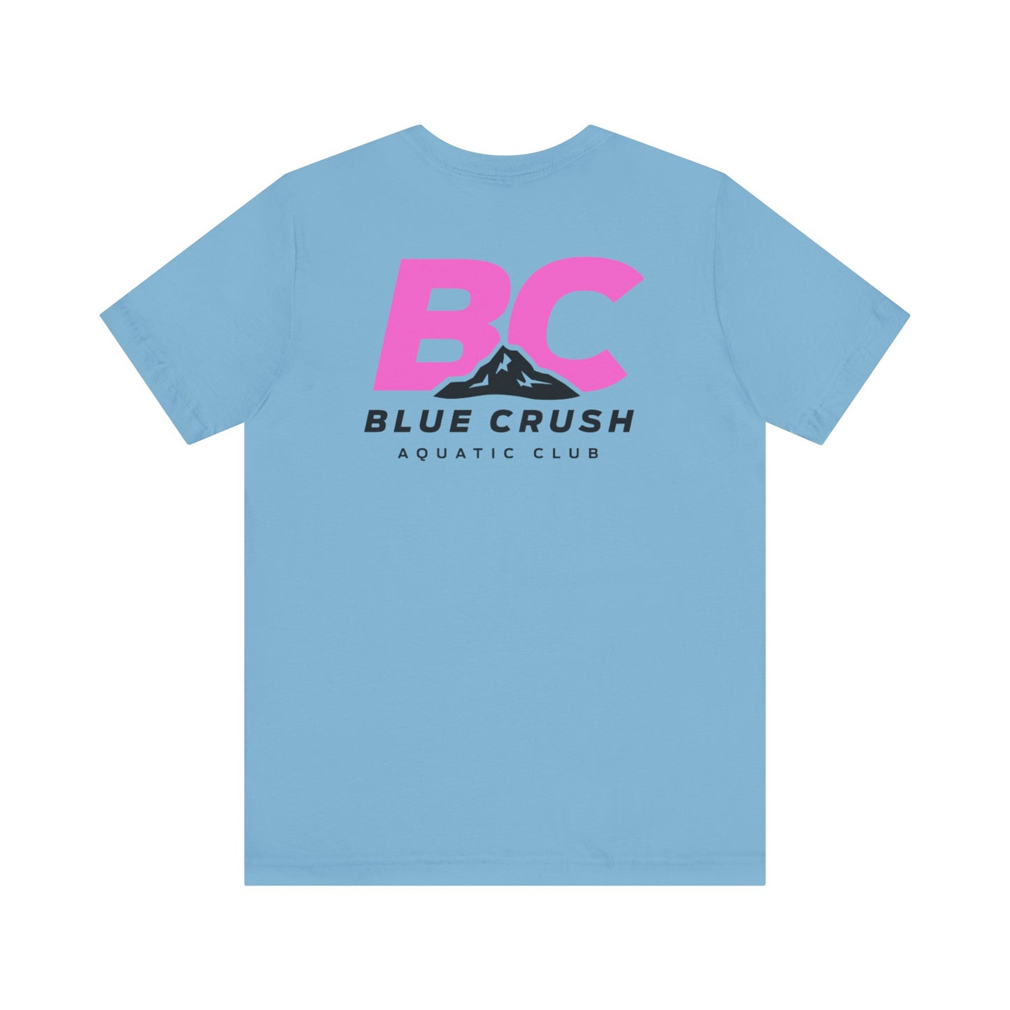 Blue Crush - Unisex Jersey Short Sleeve Tee - Pink logo