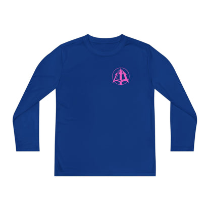 Legacy - Youth Long Sleeve Tee - Pink logo