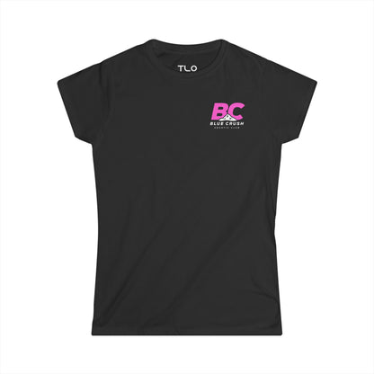 Blue Crush - Women's Soft style Tee - Pink logo