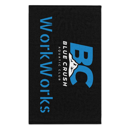 Blue Crush - Rally Towel - Black w/Blue & White logo