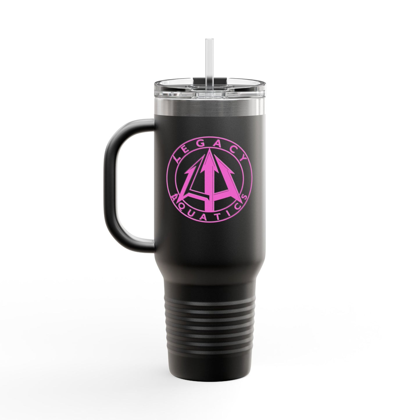 Legacy - 40oz Travel Mug - Pink logo