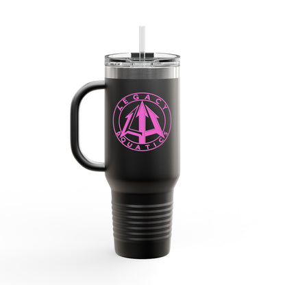 Legacy - 40oz Travel Mug - Pink logo