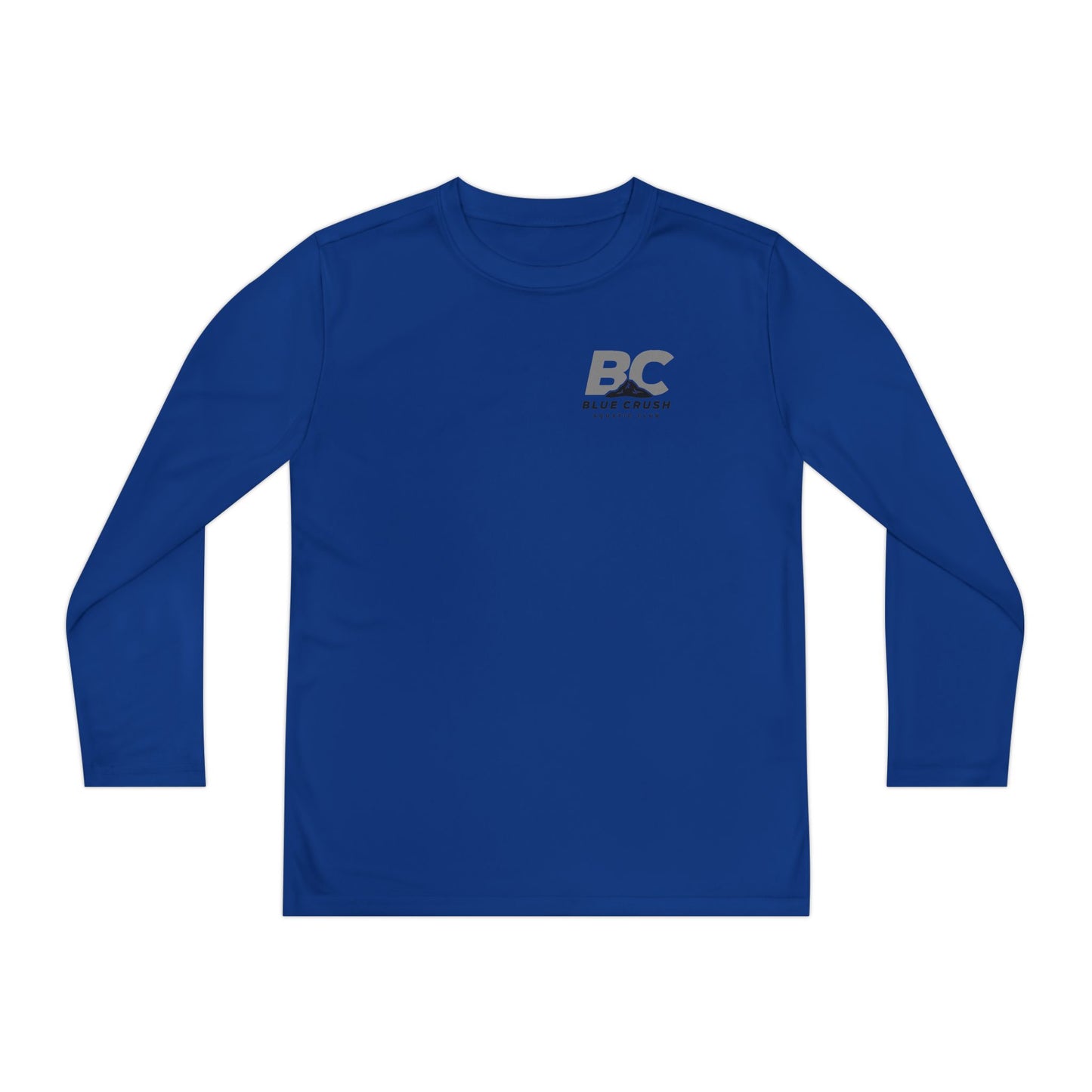 Blue Crush - Youth Long Sleeve Tee - Gray logo