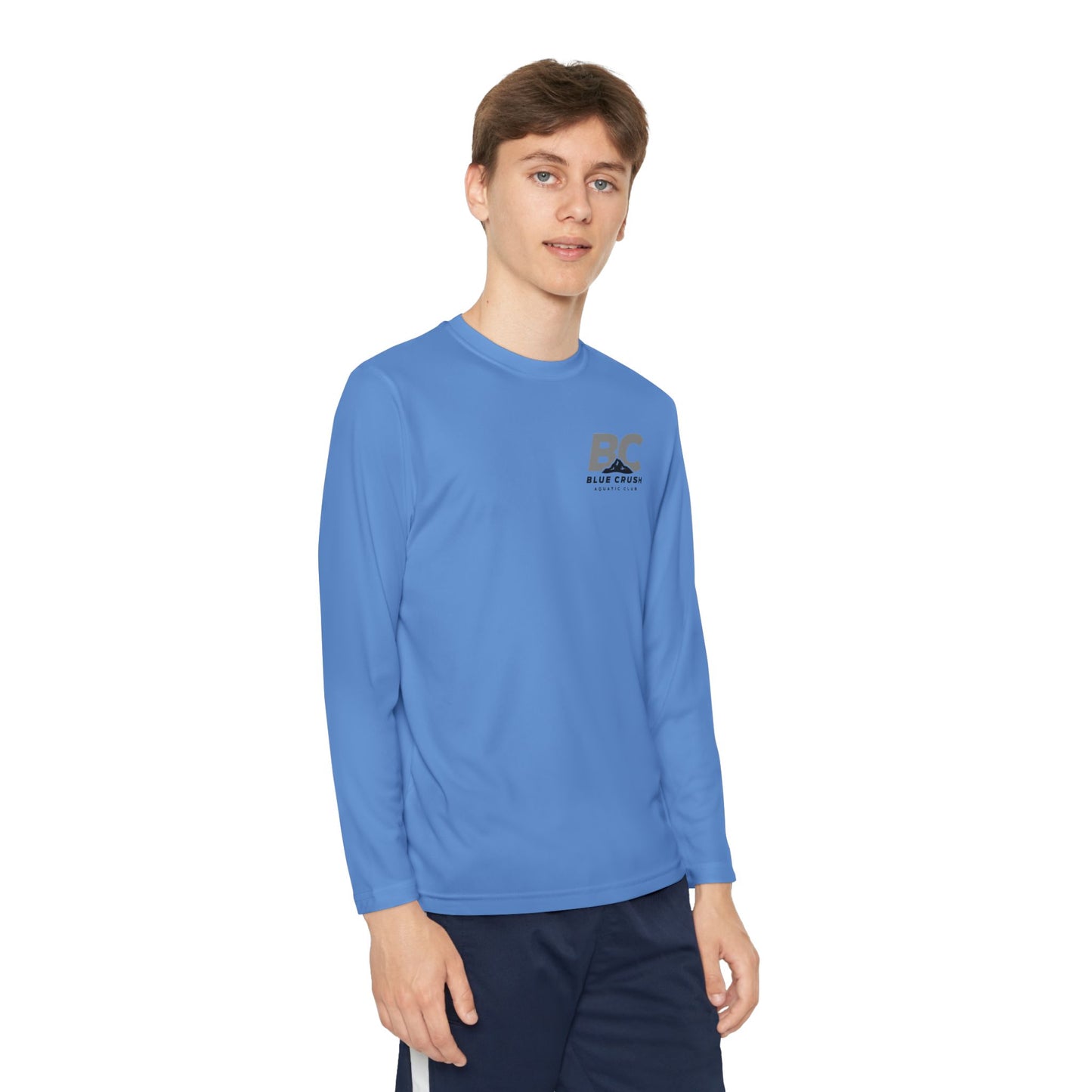 Blue Crush - Youth Long Sleeve Tee - Gray logo