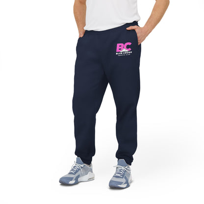 Blue Crush - Adidas Unisex Fleece Joggers - Pink logo