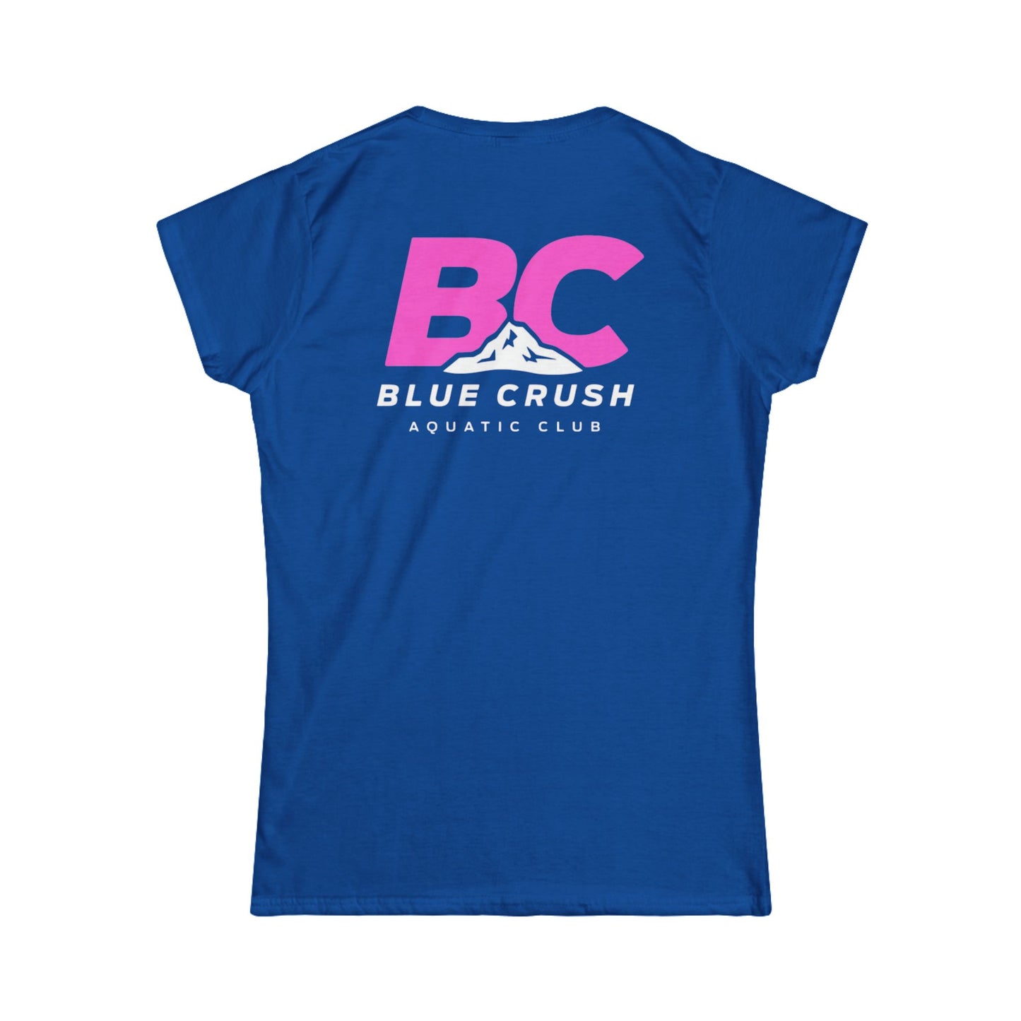 Blue Crush - Women's Soft style Tee - Pink logo