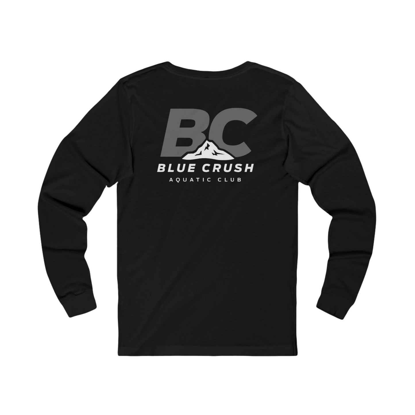 Blue Crush - Unisex Jersey Long Sleeve Tee - Gray logo