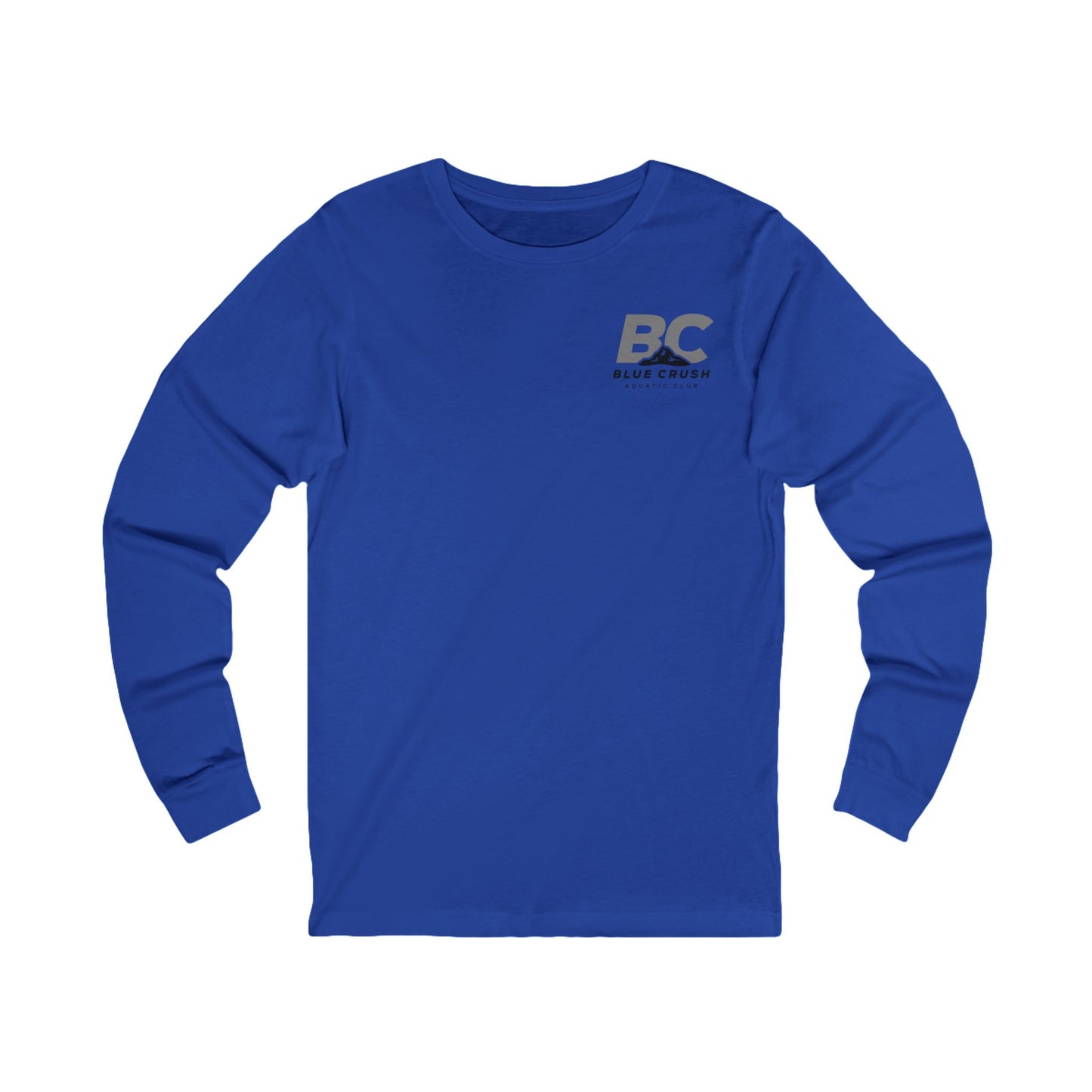 Blue Crush - Unisex Jersey Long Sleeve Tee - Gray logo