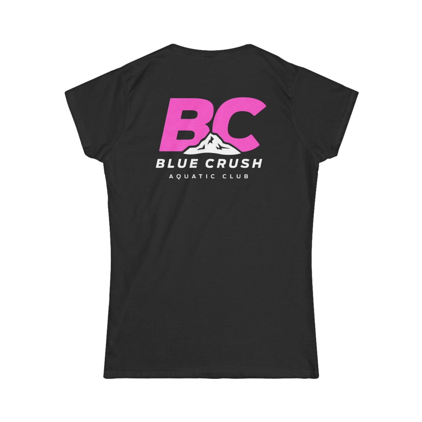 Blue Crush - Women's Soft style Tee - Pink logo