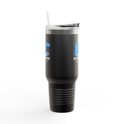 Blue Crush - 40 oz Insulated Travel Mug - Blue logo