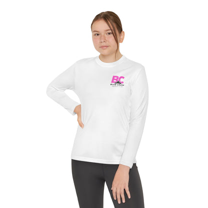 Blue Crush - Youth Long Sleeve Tee - Pink logo