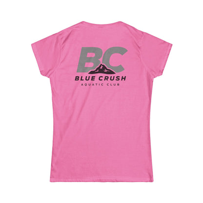 Blue Crush - Women's Soft style Tee - Gray logo