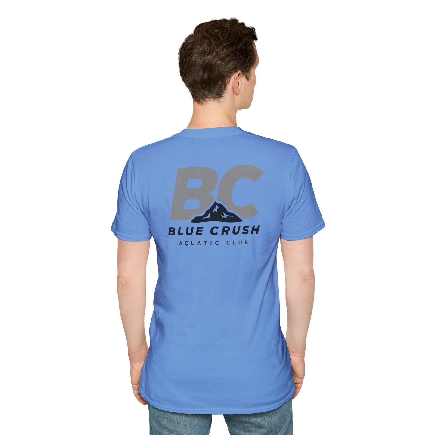 Blue Crush - Unisex Soft style T-Shirt - Gray logo