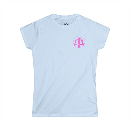 Legacy - Women's Softstyle Tee - Pink logo