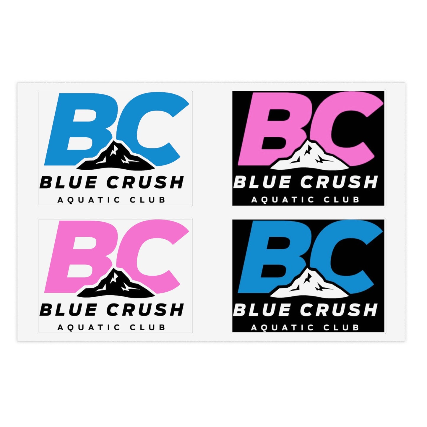 Blue Crush - Sticker Sheet - Square cut