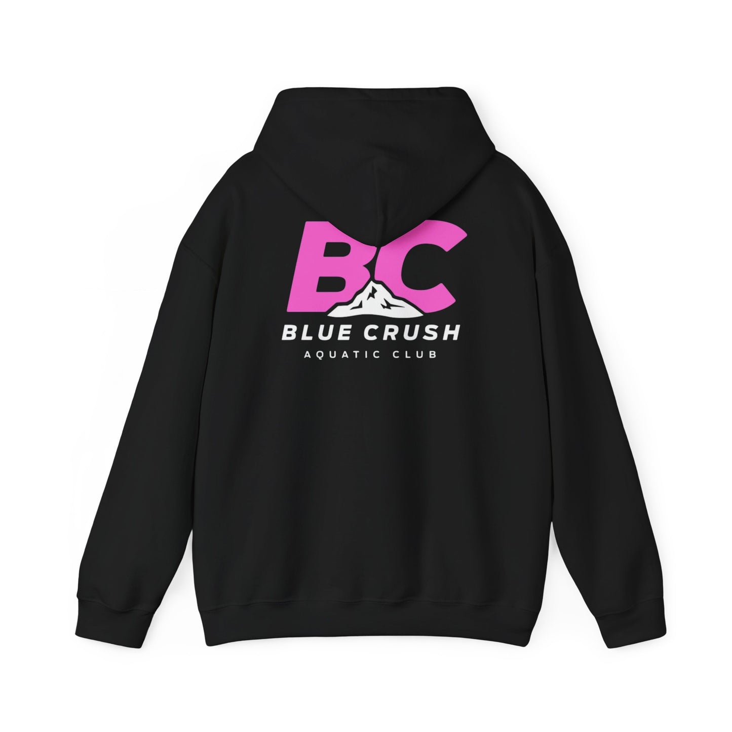 Blue Crush - Unisex Heavy Blend Hoodie - Pink Logo