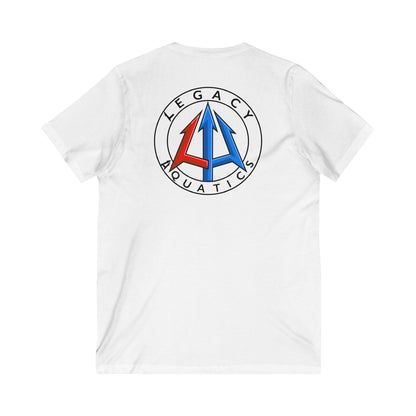 Legacy - Unisex Jersey V-Neck Tee - Classic logo