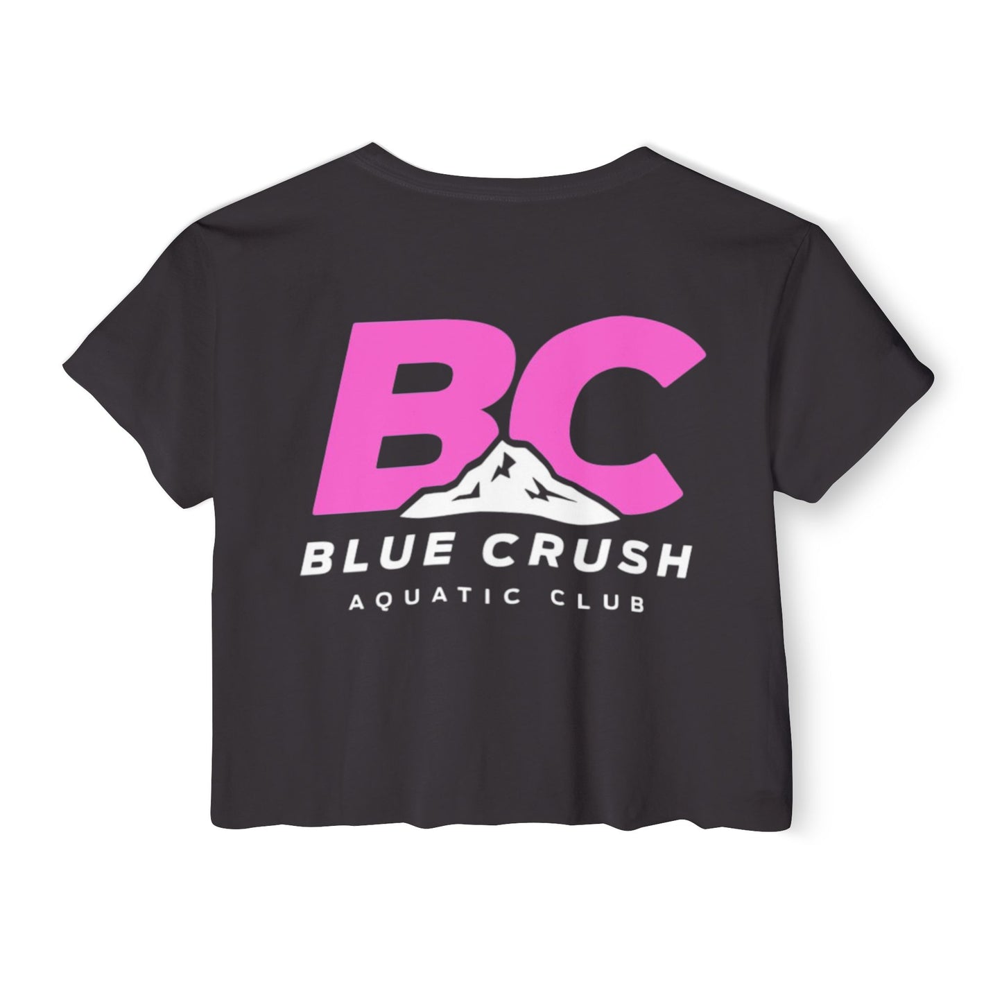 Blue Crush - Women's Crop Top - Pink logo