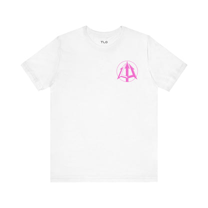 Legacy - Unisex Jersey Tee - Pink logo