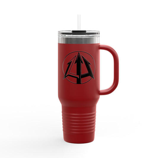 Legacy - 40oz Travel Mug - Black pitchfork logo