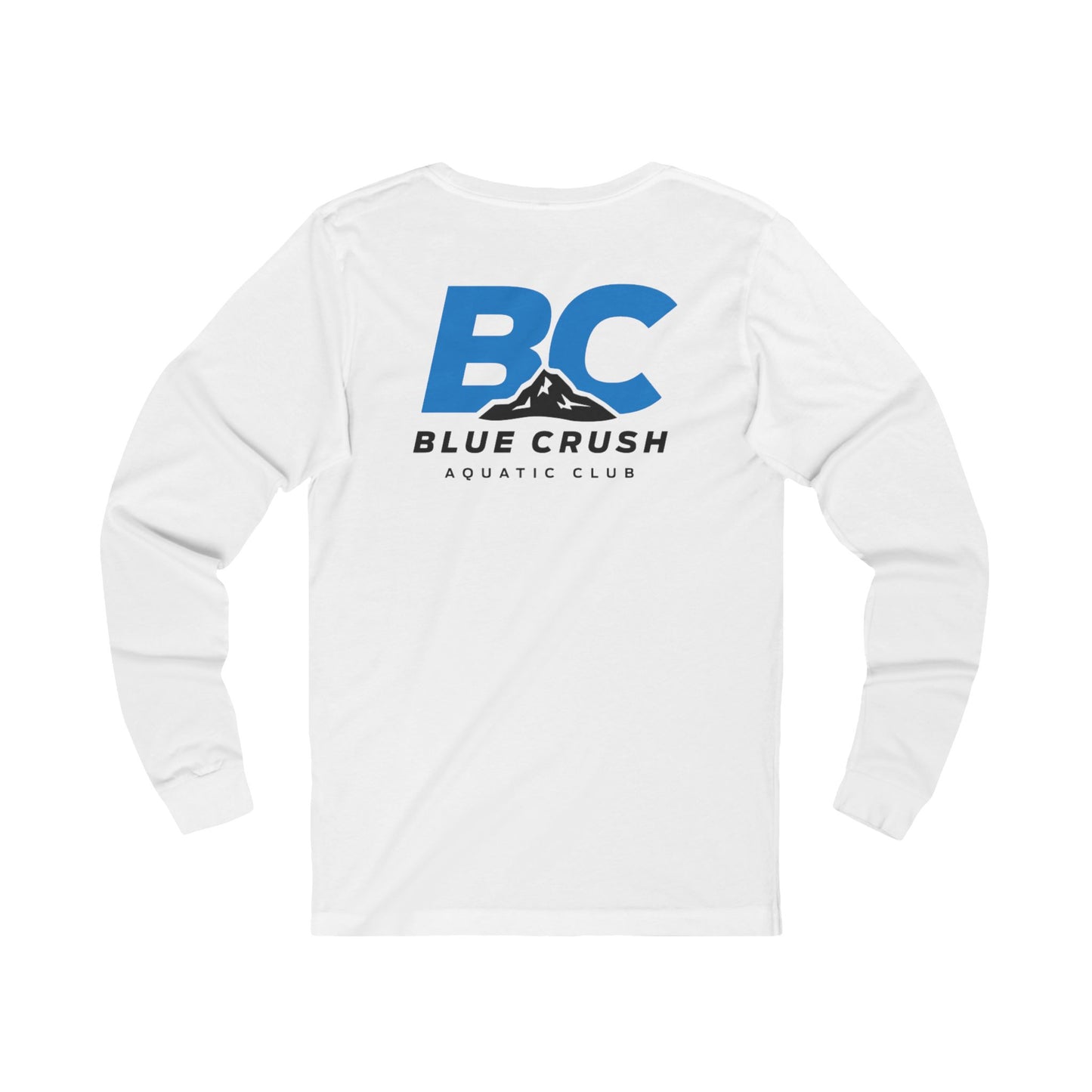 Blue Crush - Unisex Jersey Long Sleeve Tee - Blue logo