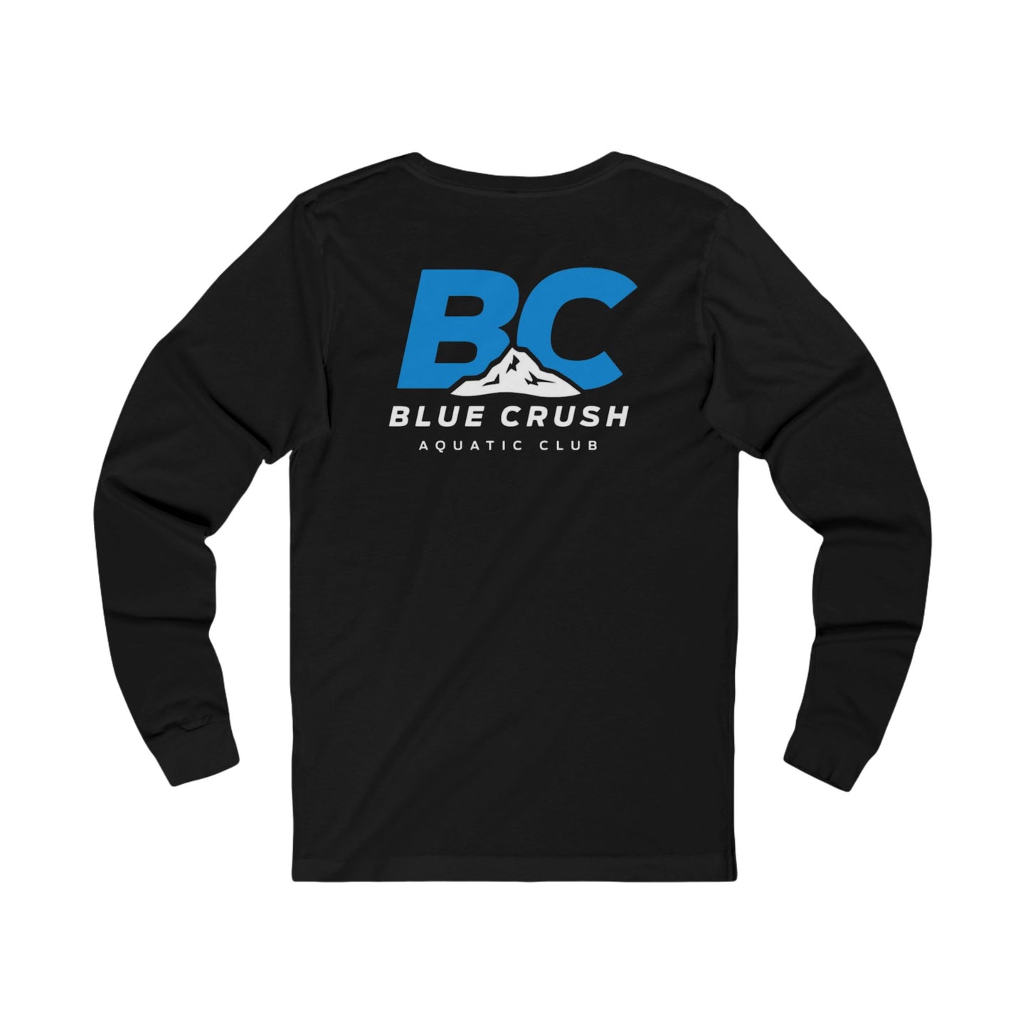 Blue Crush - Unisex Jersey Long Sleeve Tee - Blue logo