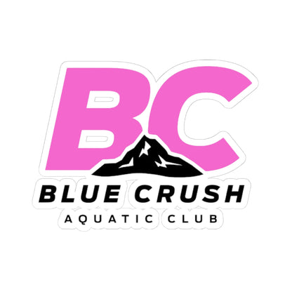 Blue Crush - Kiss-Cut Stickers - Pink & Black logo