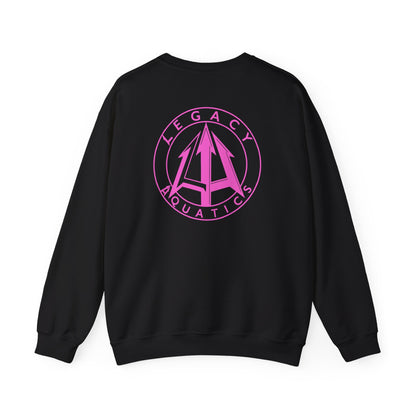 Legacy - Unisex Heavy Blend™ Crewneck Sweatshirt - Pink logo
