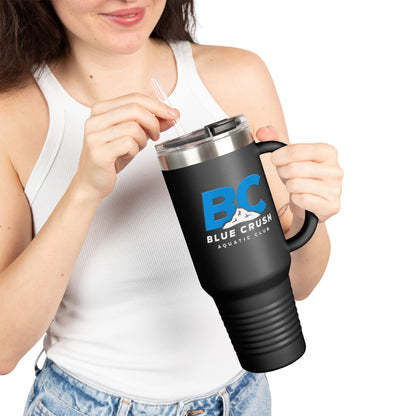 Blue Crush - 40 oz Insulated Travel Mug - Blue logo