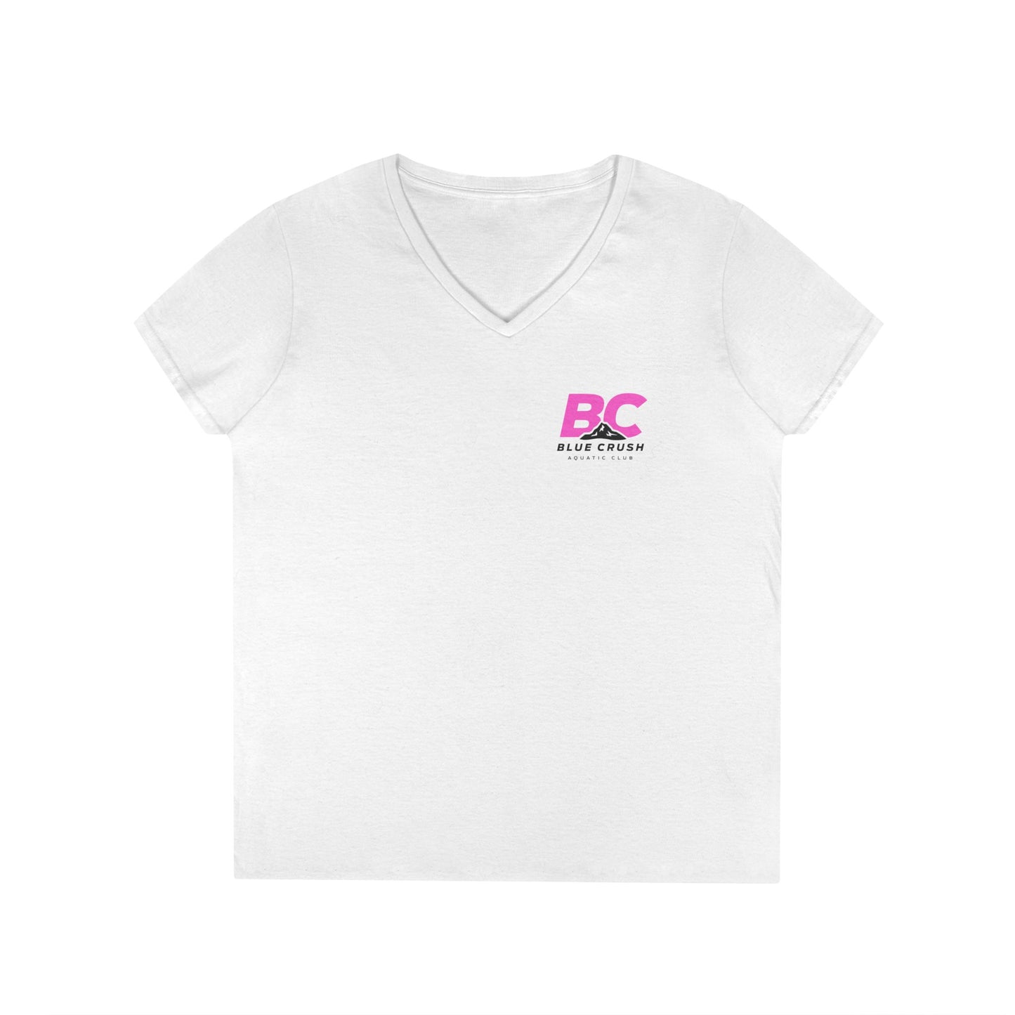 Blue Crush - Ladies' V-Neck T-Shirt - Pink logo