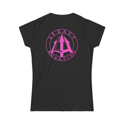 Legacy - Women's Softstyle Tee - Pink logo