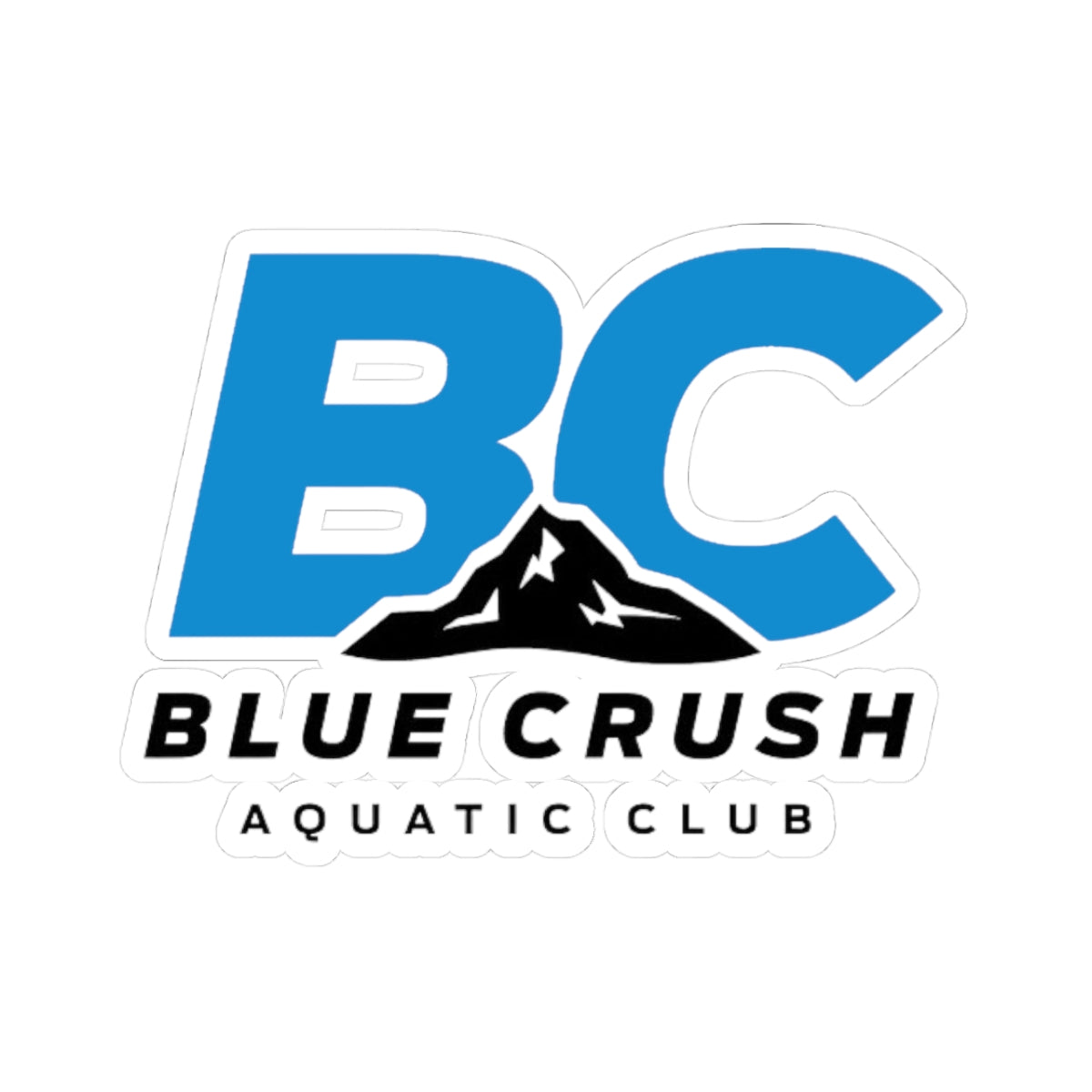 Blue Crush - Kiss-Cut Stickers - Blue & Black logo